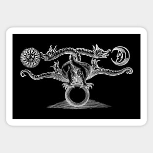 Alchemical Dragons-Theatrum Chemicum Britannicum-Alchemy Sticker
